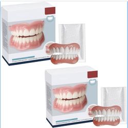 Multifunctional Silicone Denture Set, Silicone Reline Denture Set, 𝐒ilicone Full 𝐃enture 𝐒et, Moldable 𝐃entures, Ayyecoeeye Teeth Premium Dentures