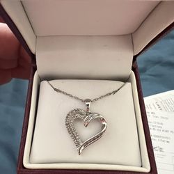 Helzberg Diamond Heart Necklace