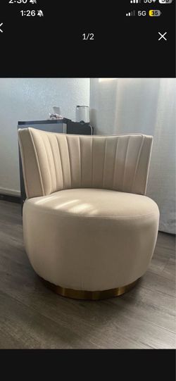 Accent chair 360 swivel