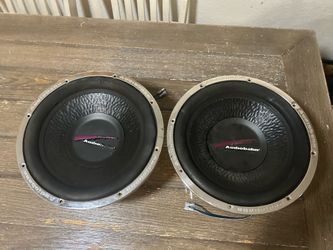 2/Pair Vintage Audiobahn AW1251T Subwoofers Old School Rare-Used-