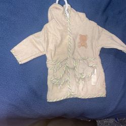 Infant Teddy Bear Bath Robe 