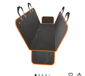Active Pets Waterproof Hammock Standard Car Seat Cover, Fits Sedans Hatchbacks Crossovers Coupes Compact Vehicles, Secure Convertible Travel Bed Prote