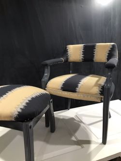 Office/ Accent Chair With Ottoman