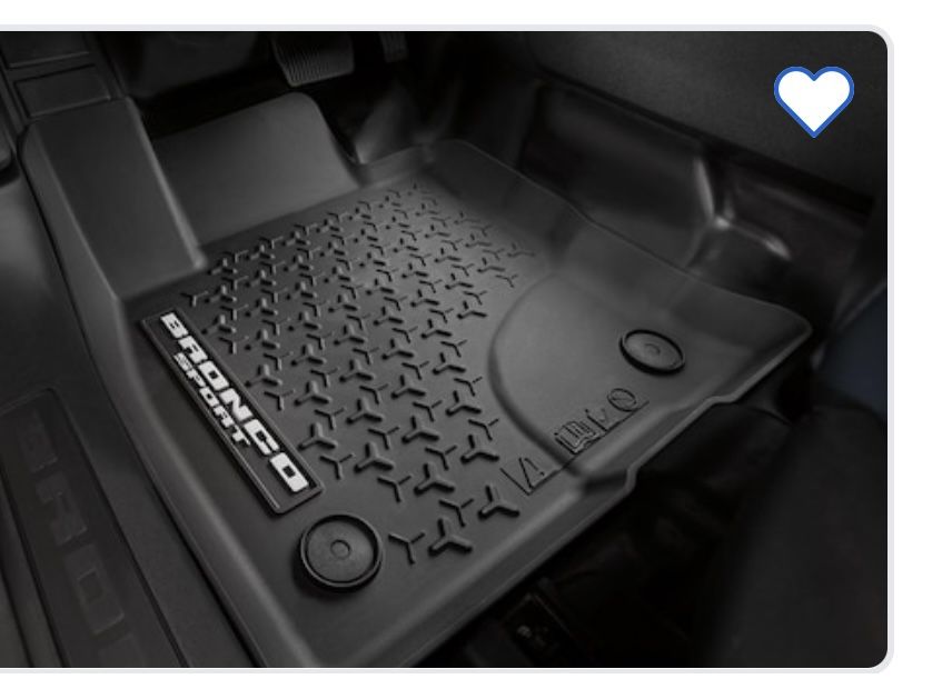 2024 Bronco Floor Mat Set