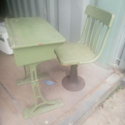 Antique School Desk