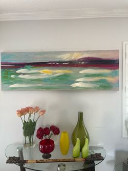 Abstract Landscape Painting on Canvas