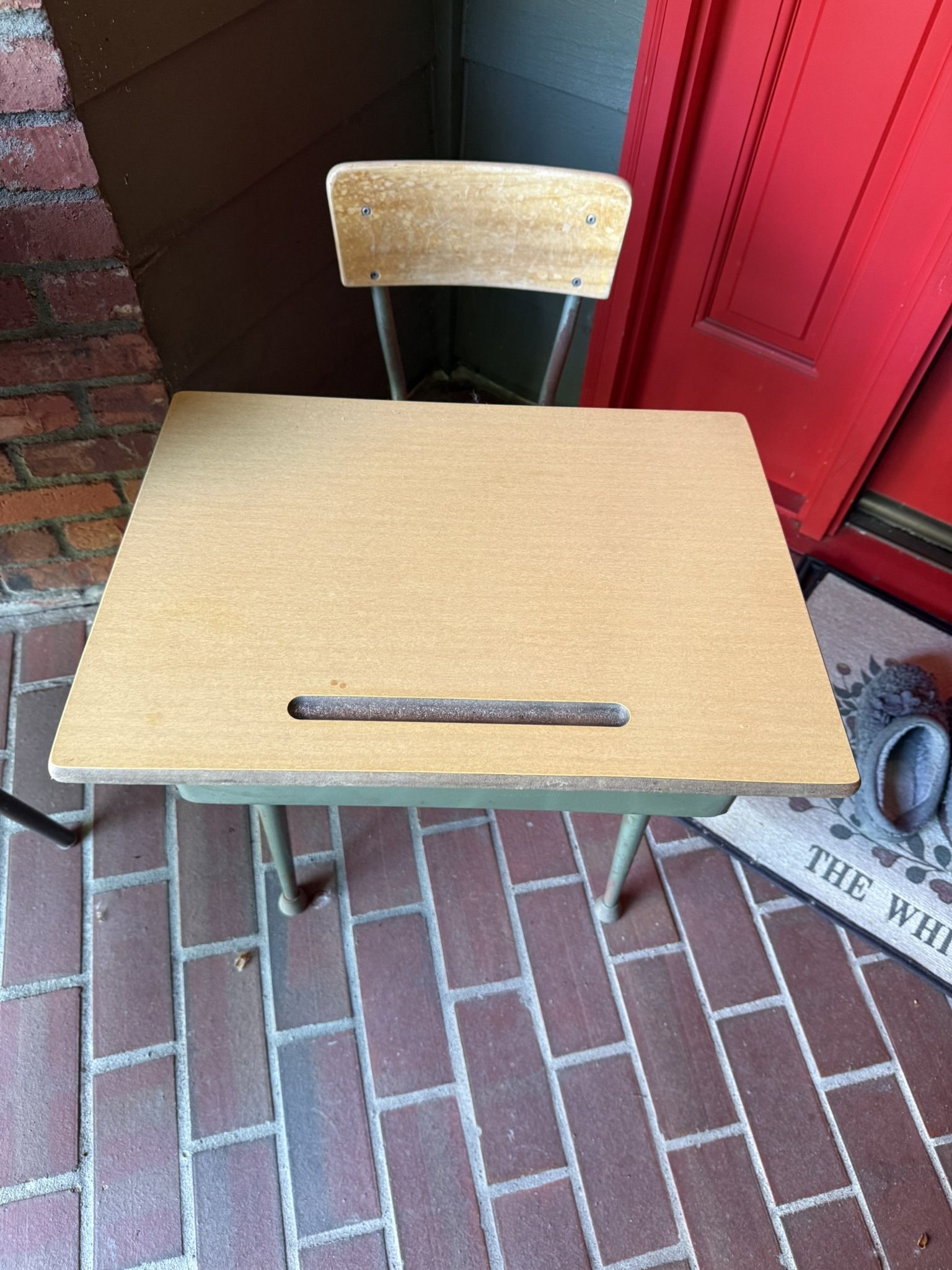 Vintage School Desk and Chair