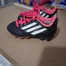 Black & Hot Pink Adidas Cleats 