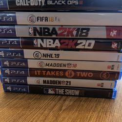 9 PS4 Games For Sale Bundle 