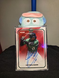 Leo Balcazar Pulse Premier Autographed Baseball Card 12/49