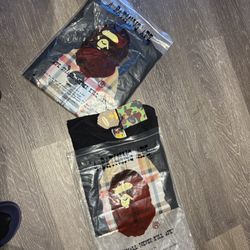 1 Small 1 Medium Bathing Ape Shirt 