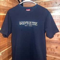 Supreme Nouveau Logo Tee Black