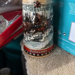 Budweiser 1988 Holiday Stein