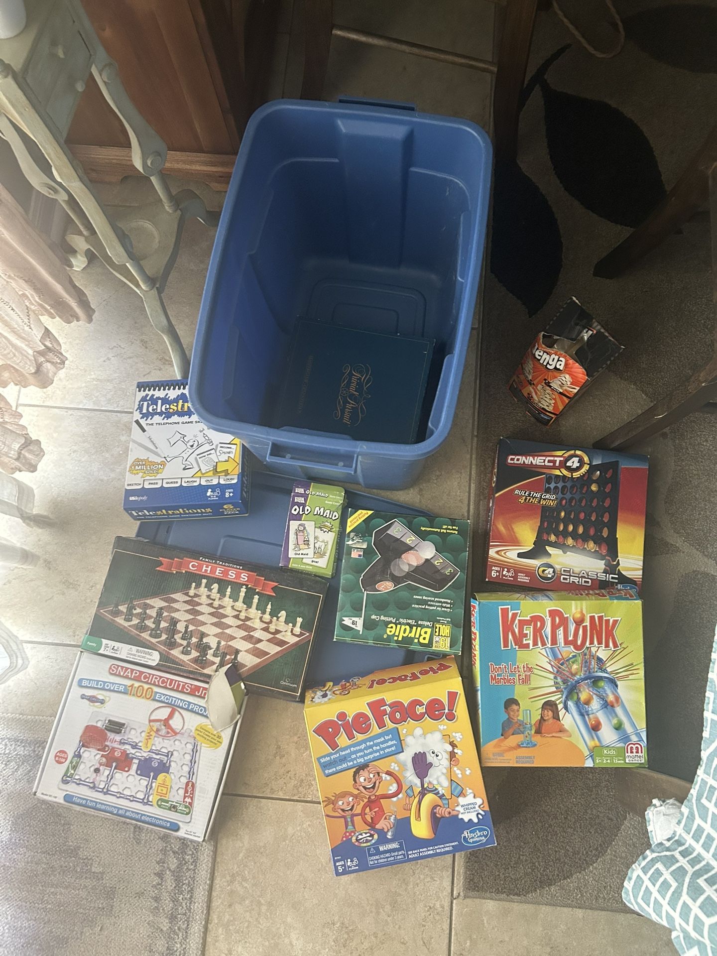 Lots Of Games And Nerf Gun With Bins