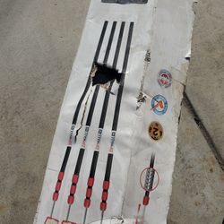 10 ft. Stainless Steel Dust Barrier Poles with 2-Adhesive Zippers and a Carry Bag Black (4-Pack)