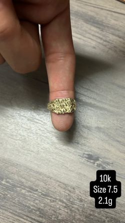 10k gold nugget ring