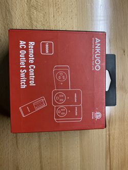 Remote control AC outlet switch.