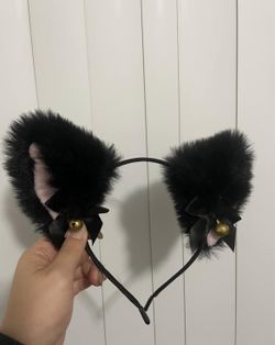 Black cat ears headband