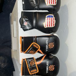 Boxing Gloves And Wraps With Punching Bag 