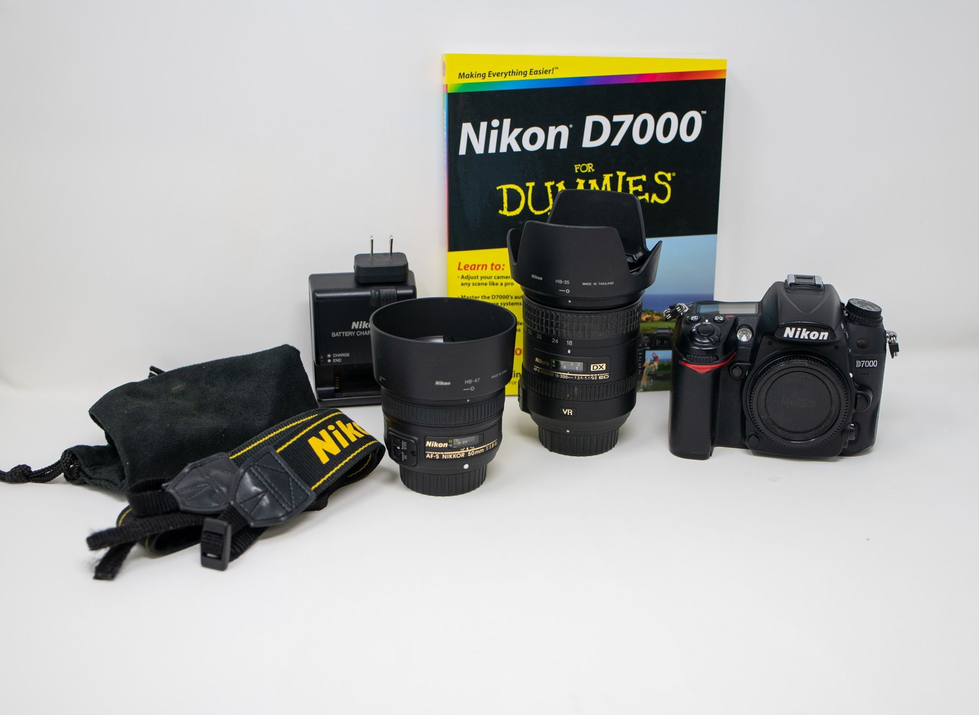 Nikon D7000 DSLR, Lenses, Flash Combo