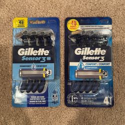 Gillette disposable razors 4-pack: $4 each
