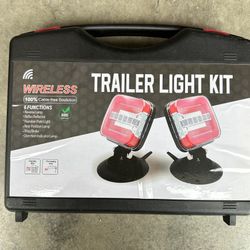 Wireless Trailer Lights Magnetic - Adjustable Magnetic Tow Light with 2 Mounting Options Rechargeable Towing Tail Light Kit Reverse Light for Trucks,