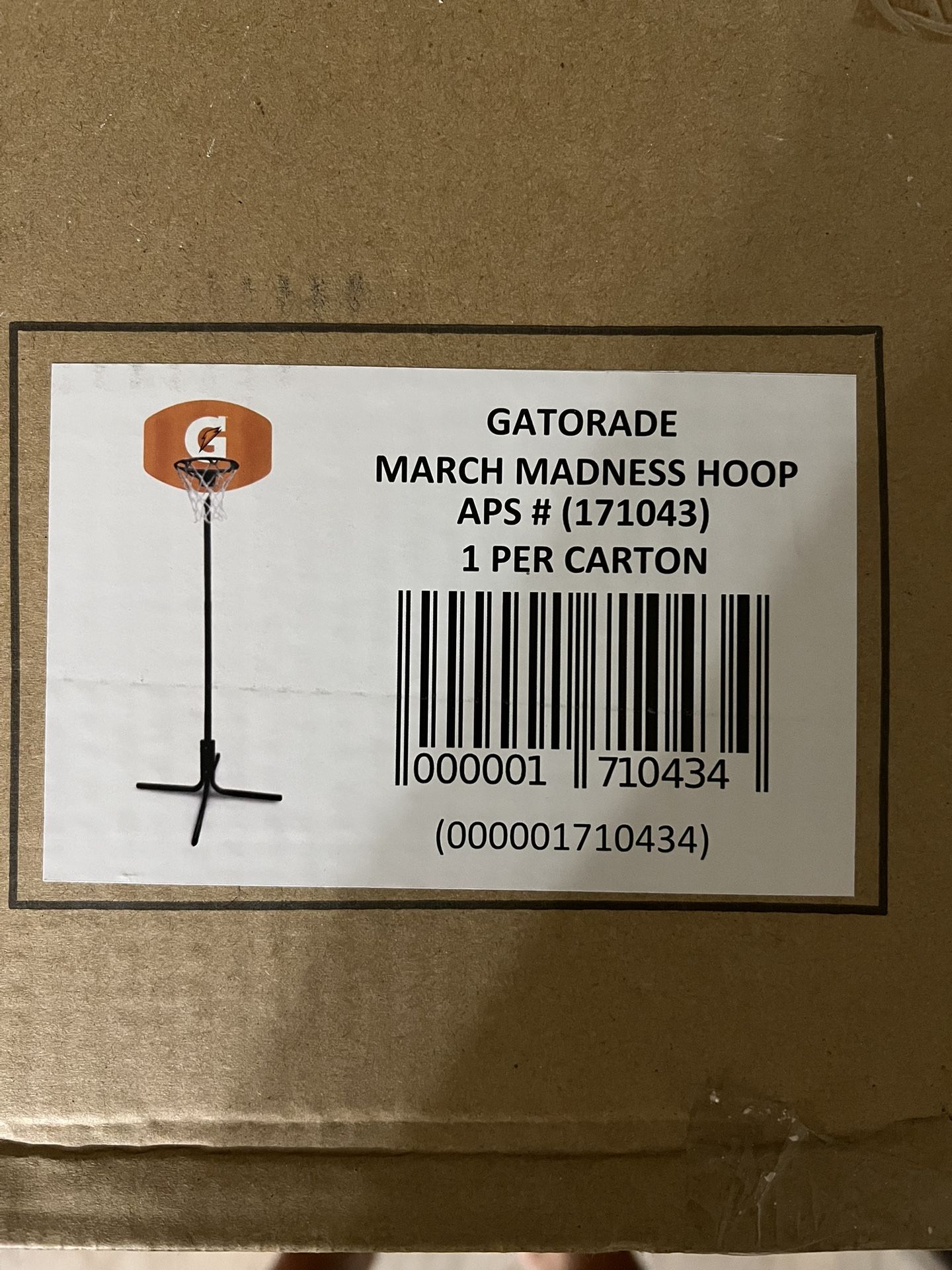Gatorade, March, Madness, Basketball Hoop NEW,NEW