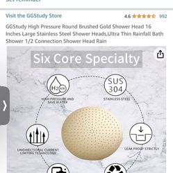 Gold Shower Head