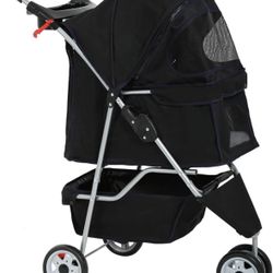 Pet stroller bestpet 3 wheel stroller dog or cat stroller new condition