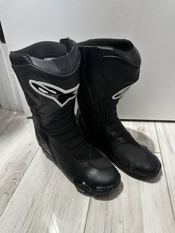Alpinestars Black Motorcycle Riding Boots