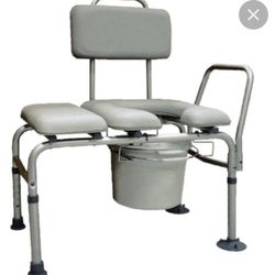 Lumex Padded Commode Transfer Bench