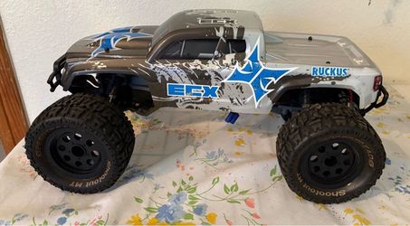 ECX Ruckus MT 1/10 2wd Monster Truck Silver & Grey - for parts