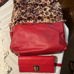 Red Purse & Matching Wallet