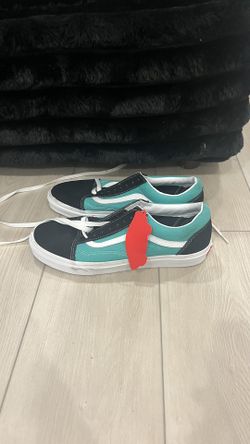 Vans Old Skool Black & Waterfall Skate Shoes