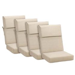 Outdoor Chair Cushions for Patio Furniture, 45x20x4.1 Inch Water-resistant & Fade-Resistant, Set of 4