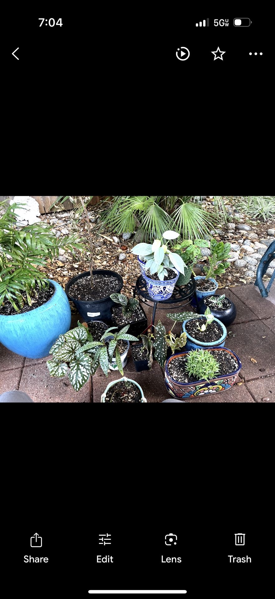 LOTS of Pots And Outside Decor