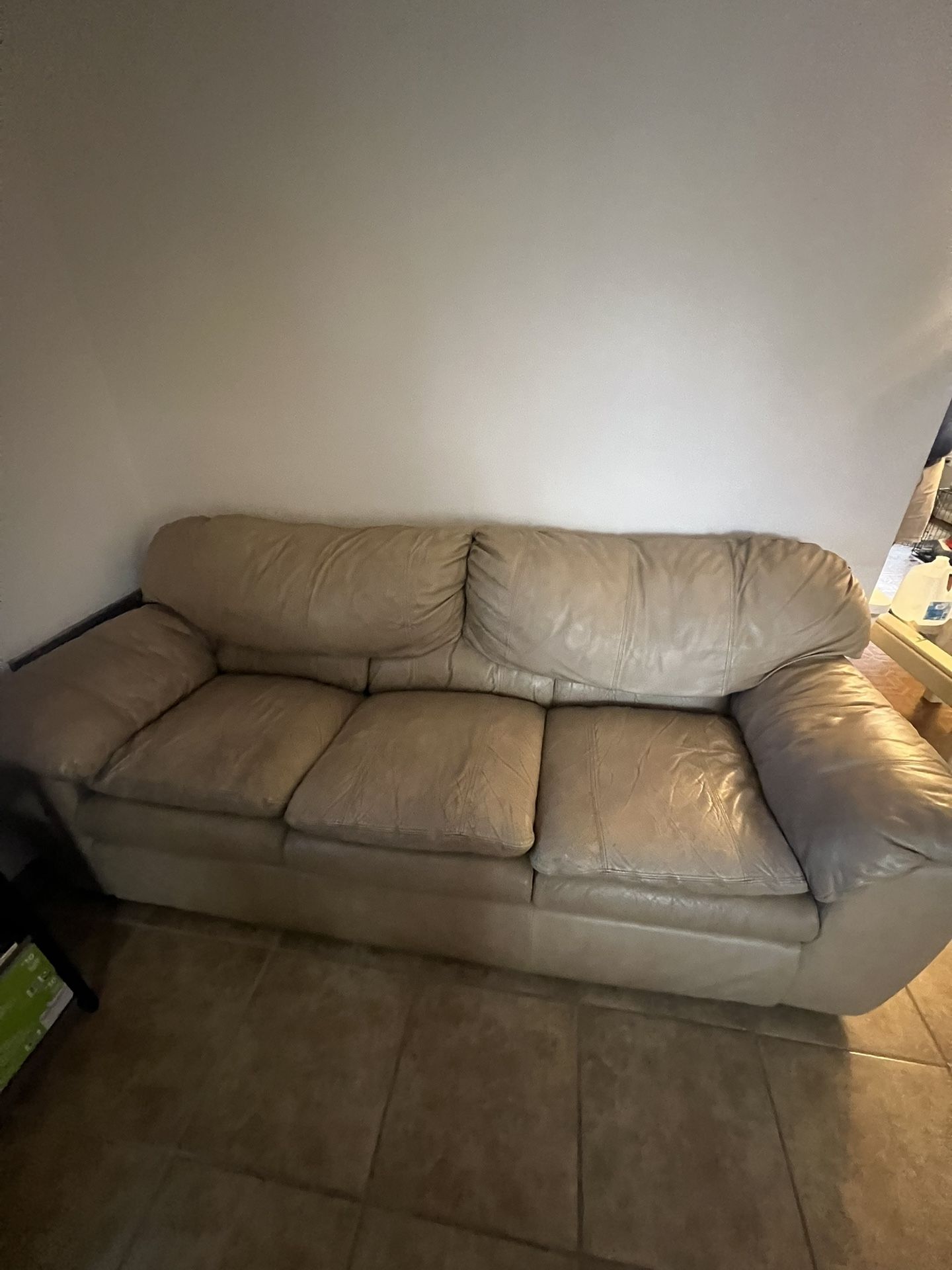 3 Seater Faux Leather Sofa Couch