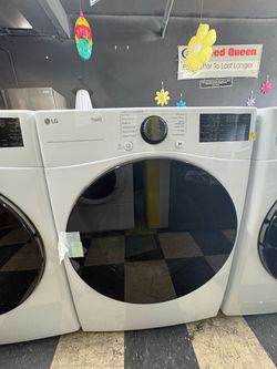LG ThinQ Front Load Dryer White