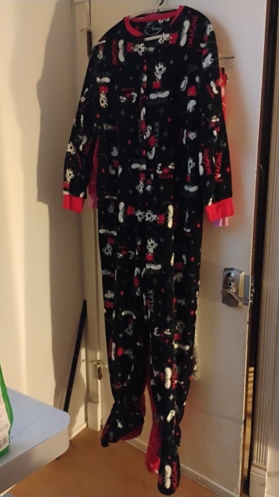 Adult Disney Onesie Pajamas Tinker Bell And Mickey