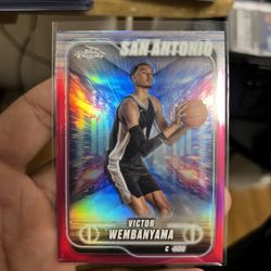 2024-25 Topps Chrome Basketball Victor Wembanyama #193 Refractor Spurs