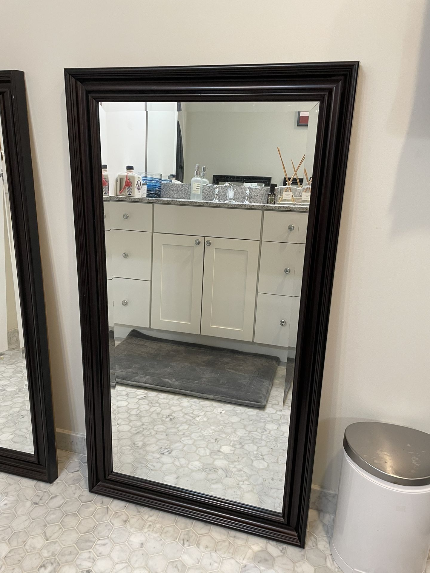 Espresso Frame Mirror