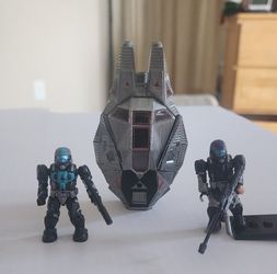 Mega bloks halo odst with dropship