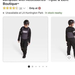 Kids Swat Officer Costume