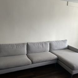 Light Grey 3 Seat Sectional Sofa