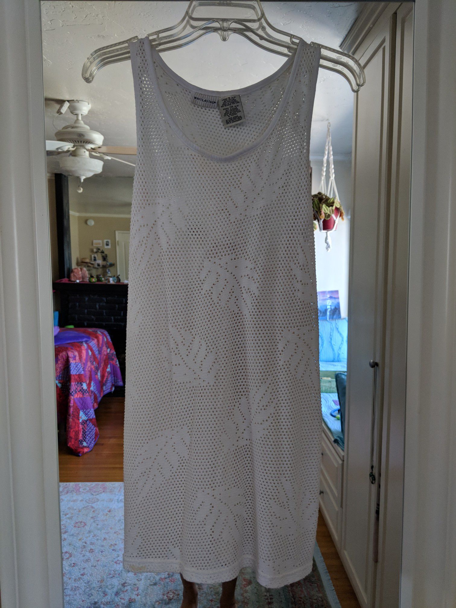 Adorable white bathing suit cover up size small