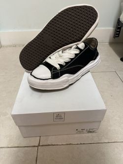 Maison Miharas Yesuhiro Peterson “OG Sole Canvas Low Black”
