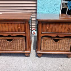 Sold Oak,  End Tables