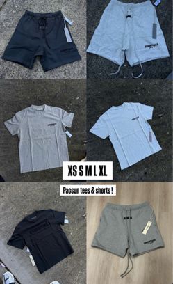 Essentials tees and shorts