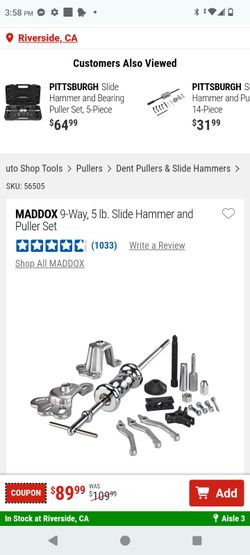 Auto body tools