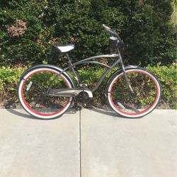 26” Huffy Cranbrook Men’s Dark Gray Beach Cruiser 